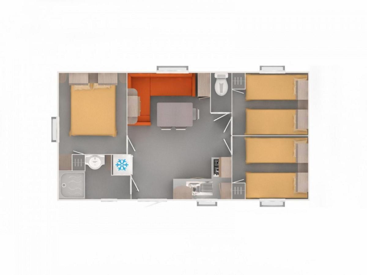 Mobilehome 8 Personnes Avec Clim Situe Aux Sables Du Midi Valras-Plage Exteriér fotografie